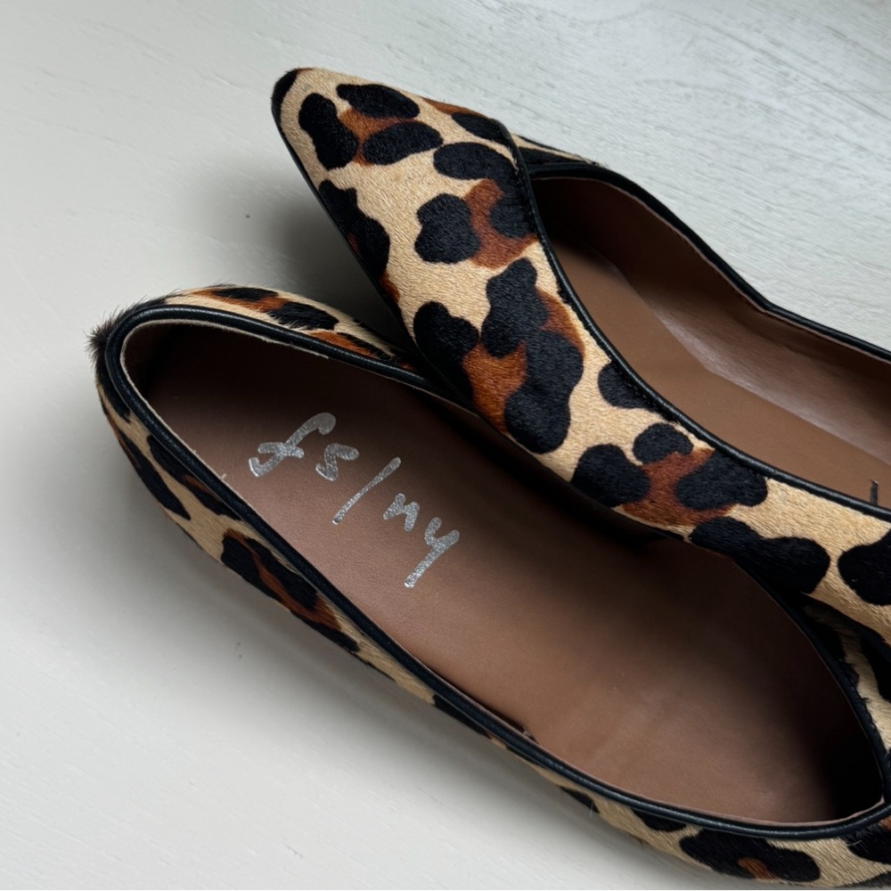 French Sole/NY Peppy Animal Print Calf Hair Flats - Picture 9 of 16